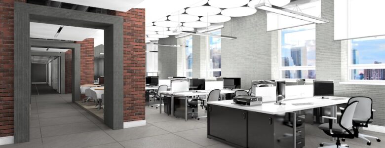 An open-concept office space is a good candidate for sound masking.